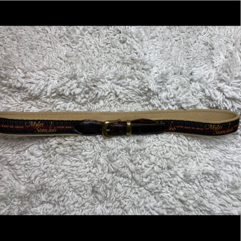 YRI Myles Standish golf belt‎ sz 38